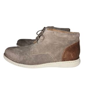 Born Theo Chukka Lace-Up Boots Taupe Brown 12‎